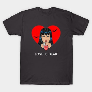 Love Is Dead Valentine's Day Vampire T-Shirt